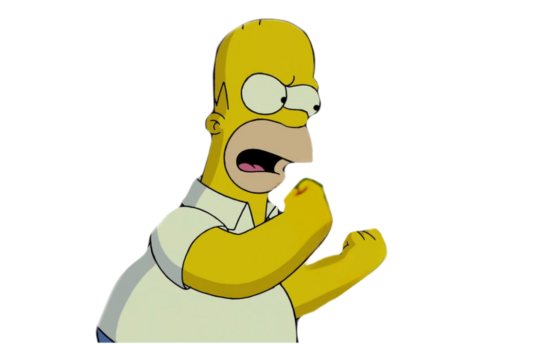 Homer Rage Neck Homer ready to fight by Draco-Awesomeness on DeviantArt