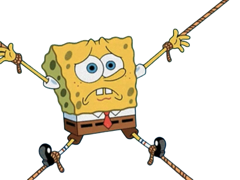 SpongeBob tied by Draco-Awesomeness on DeviantArt