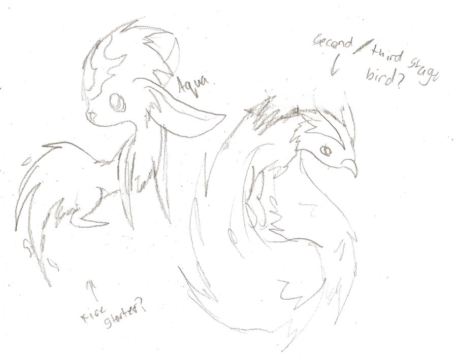Fakemon Sketches 1 by Aquairy on DeviantArt