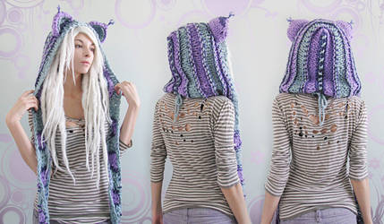 Purple Haze kitty hood! by Archaical