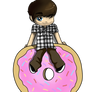 Ian and the big donut