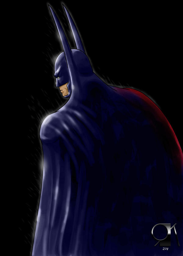 Batman from the back by Holzeisenbahn on DeviantArt