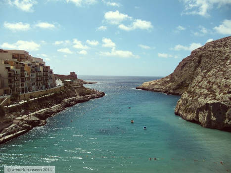 Xlendi Bay.