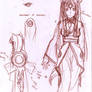 Human Amaterasu Cosplay Sketch