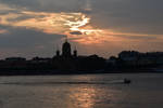 Sunset over Neva by jajafilm