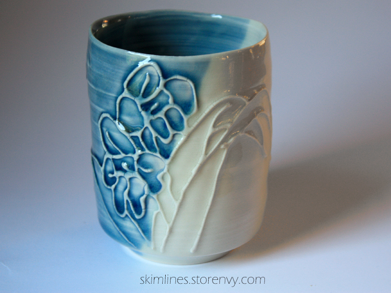 Iris Tea Cup by skimlines