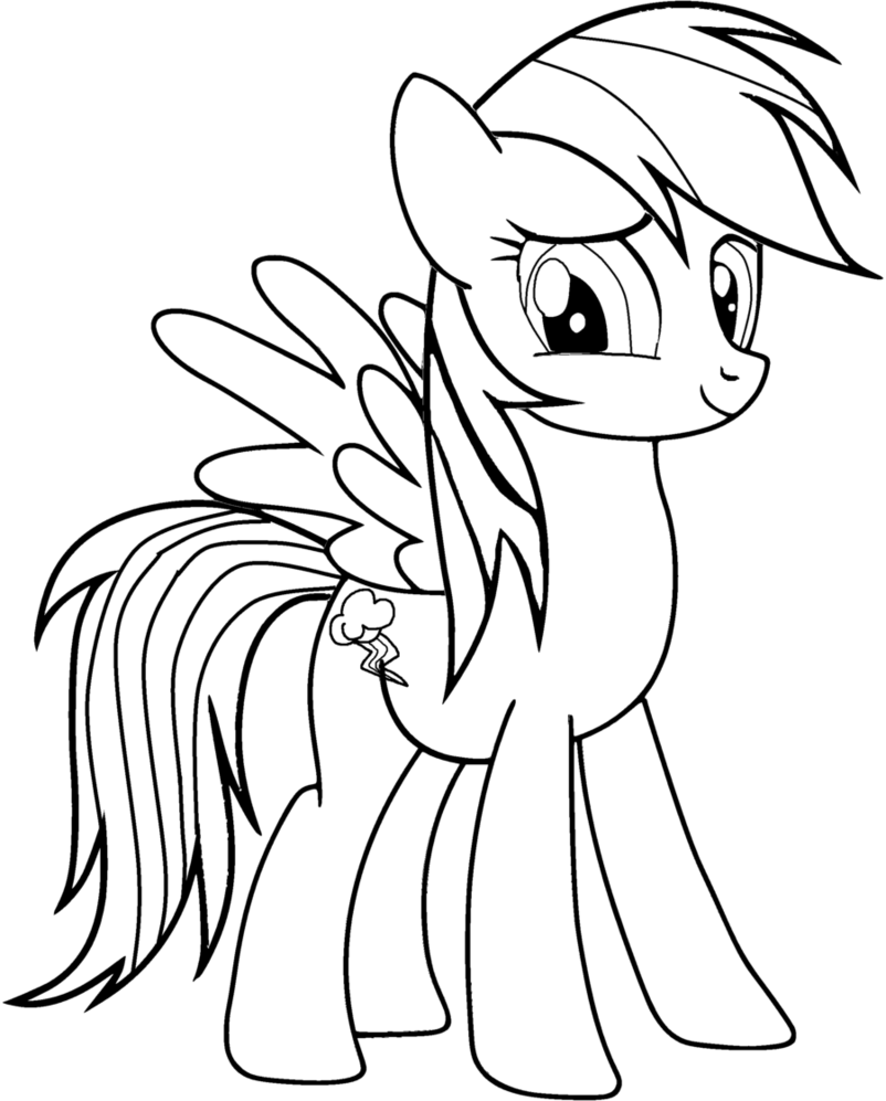 Como desenhar e pintar Rainbow Dash de My Little Pony 