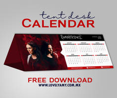 FREE 2020 Evanescence Tent Desk Calendar