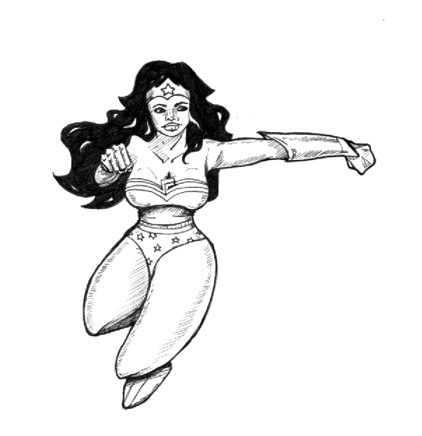 Wonder Woman Lineart