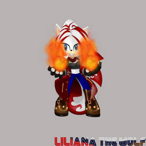 GIFT~ Liliana the wolf 3D with fire by xXAlshaniXx GIFT~ Liliana the wolf 3D with fire by xXAlshaniXx