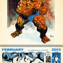 2nd Month, Feb. 2013 Retro Marvel Calender