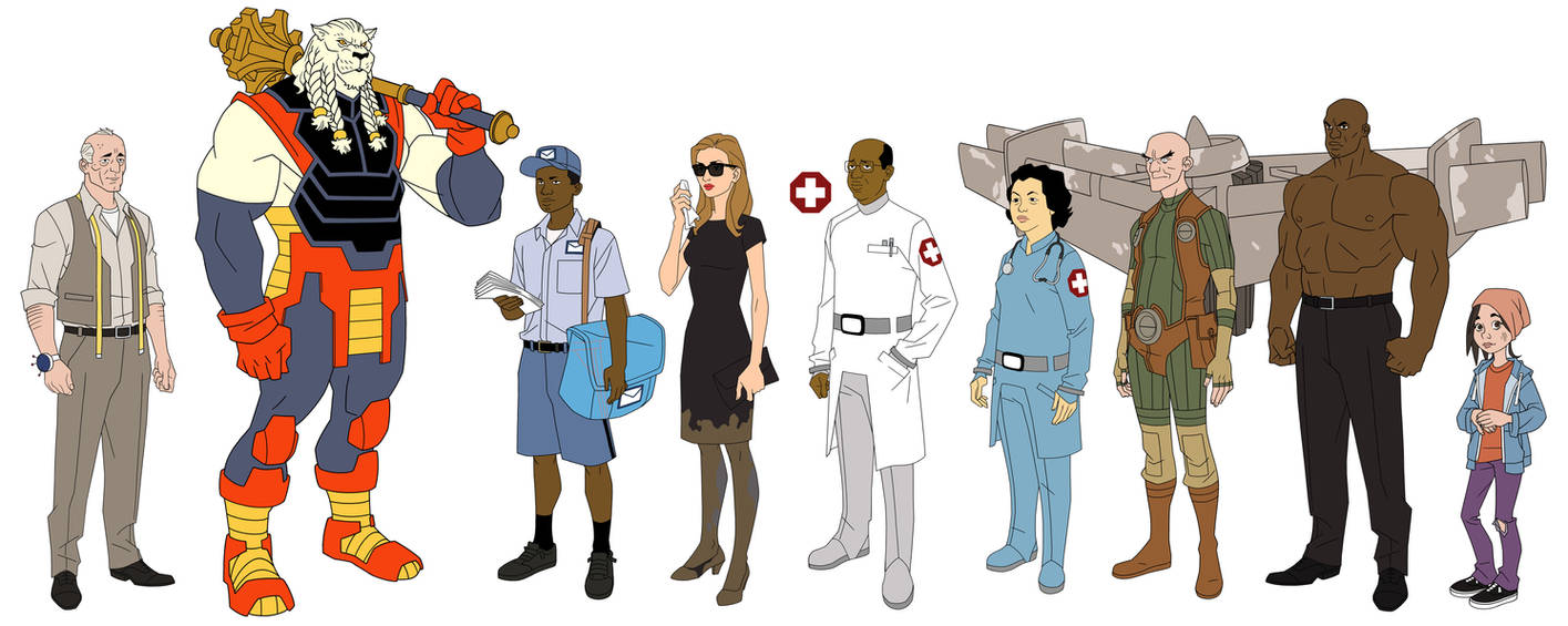 Invincible Animated Series Selection of Characters by dustyabell on