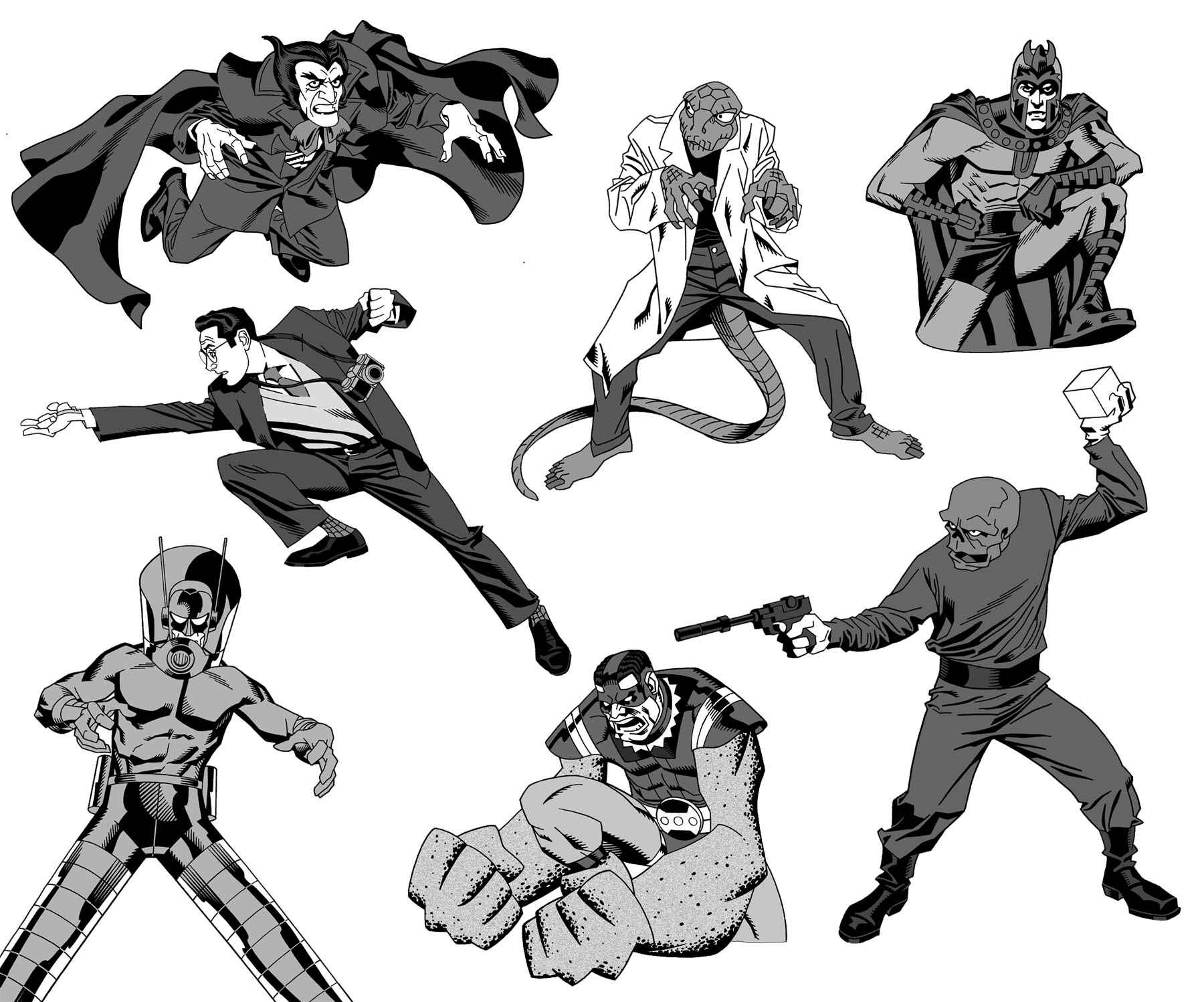 assorted marvel villains by dusty-abell on DeviantArt