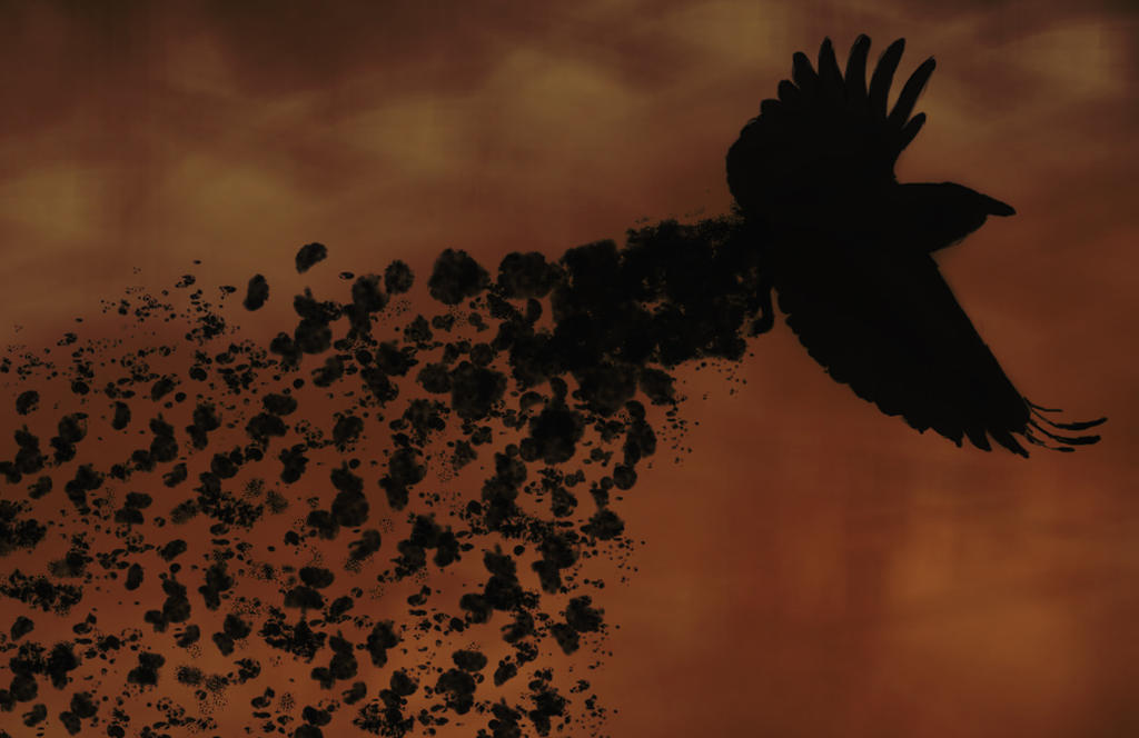 Splattered Crow Scattered Crow by sharketingaburger on DeviantArt