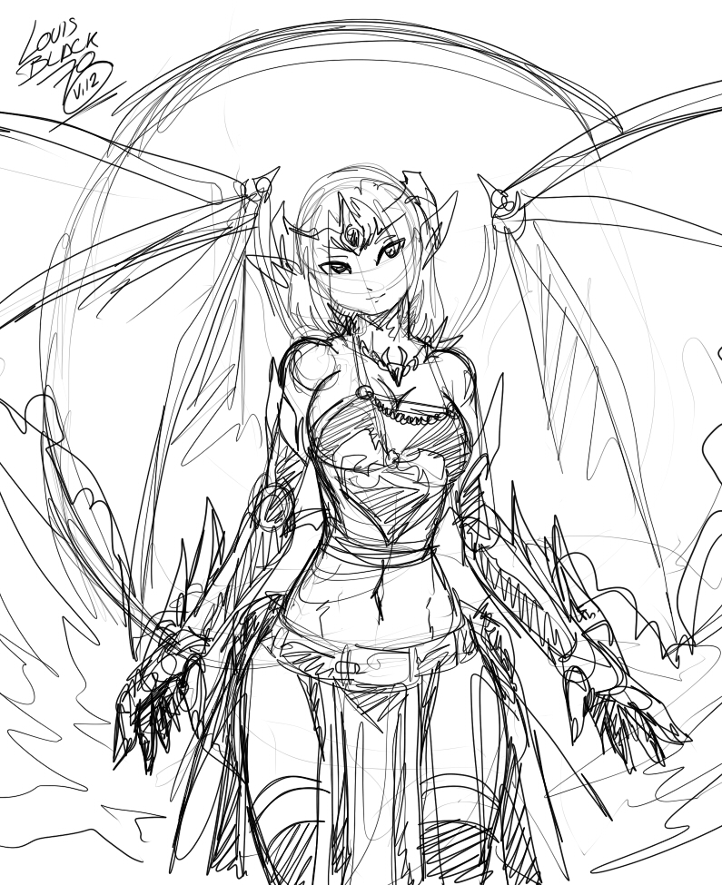 A demon girl by Fenril Huayra on DeviantArt A demon girl by Fenril Huayra on DeviantArt