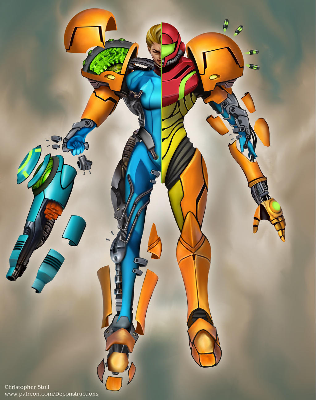Samus Deconstructed by Christopher-Stoll on DeviantArt