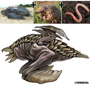 Creature Design Combo- Turtle, Pangolin, Worm