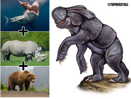 Creature Design Combo- Bear, Rhino, Shark