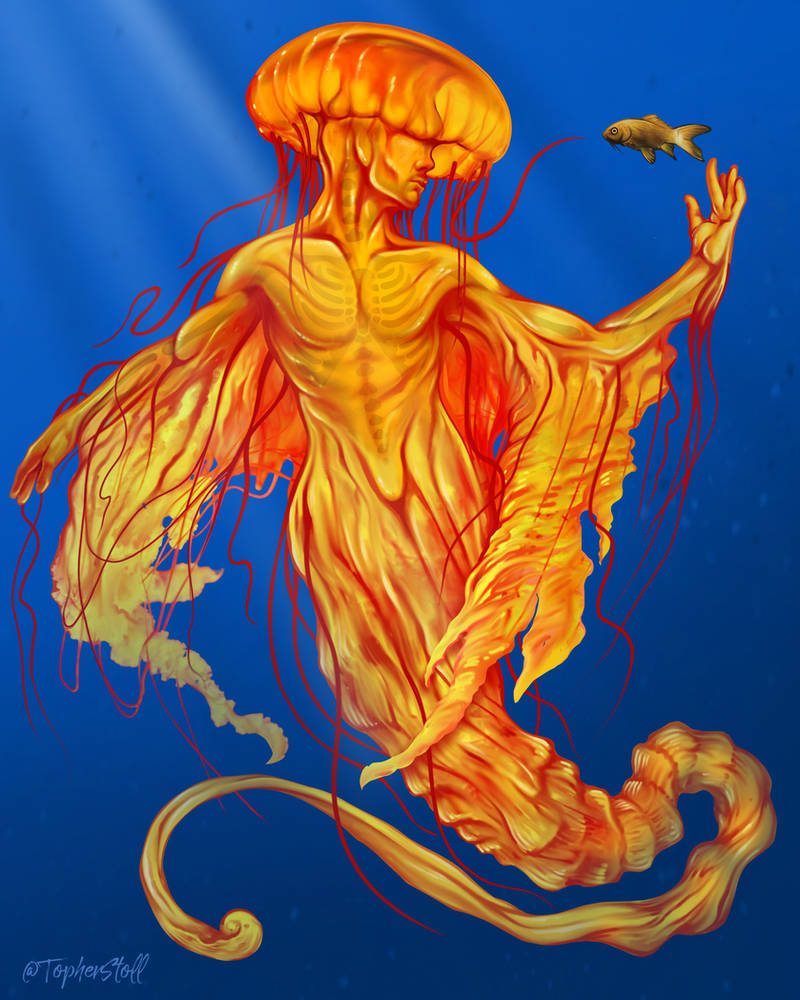 Jellyfish Merfolk- Concept Art by Christopher-Stoll on DeviantArt