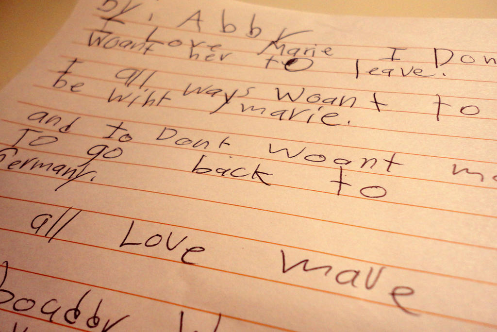 Abbys letter.