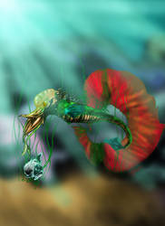 Neon Sea Dragon