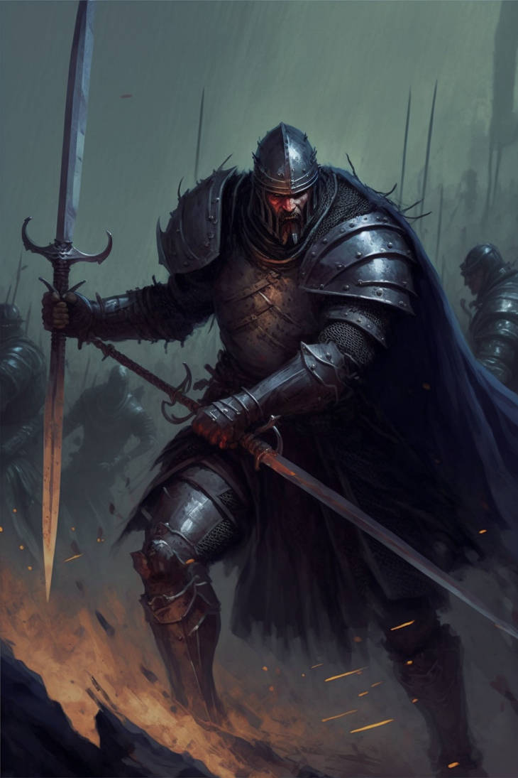 Human knight in battle by edemfrost on DeviantArt