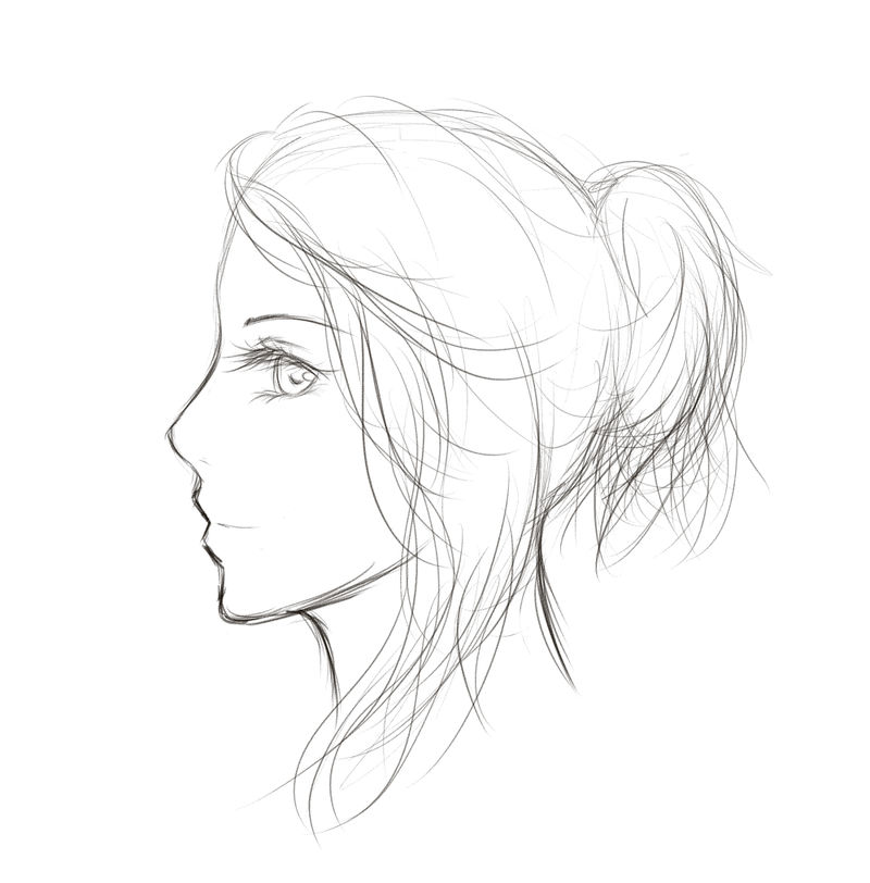 Sketch - Side Profile by Maina11 on DeviantArt