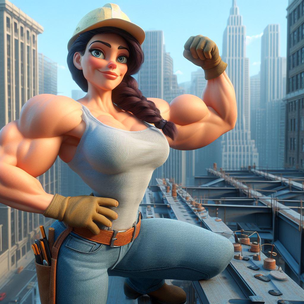 CGI Construction Worker by MagnusMagnetoAI on DeviantArt