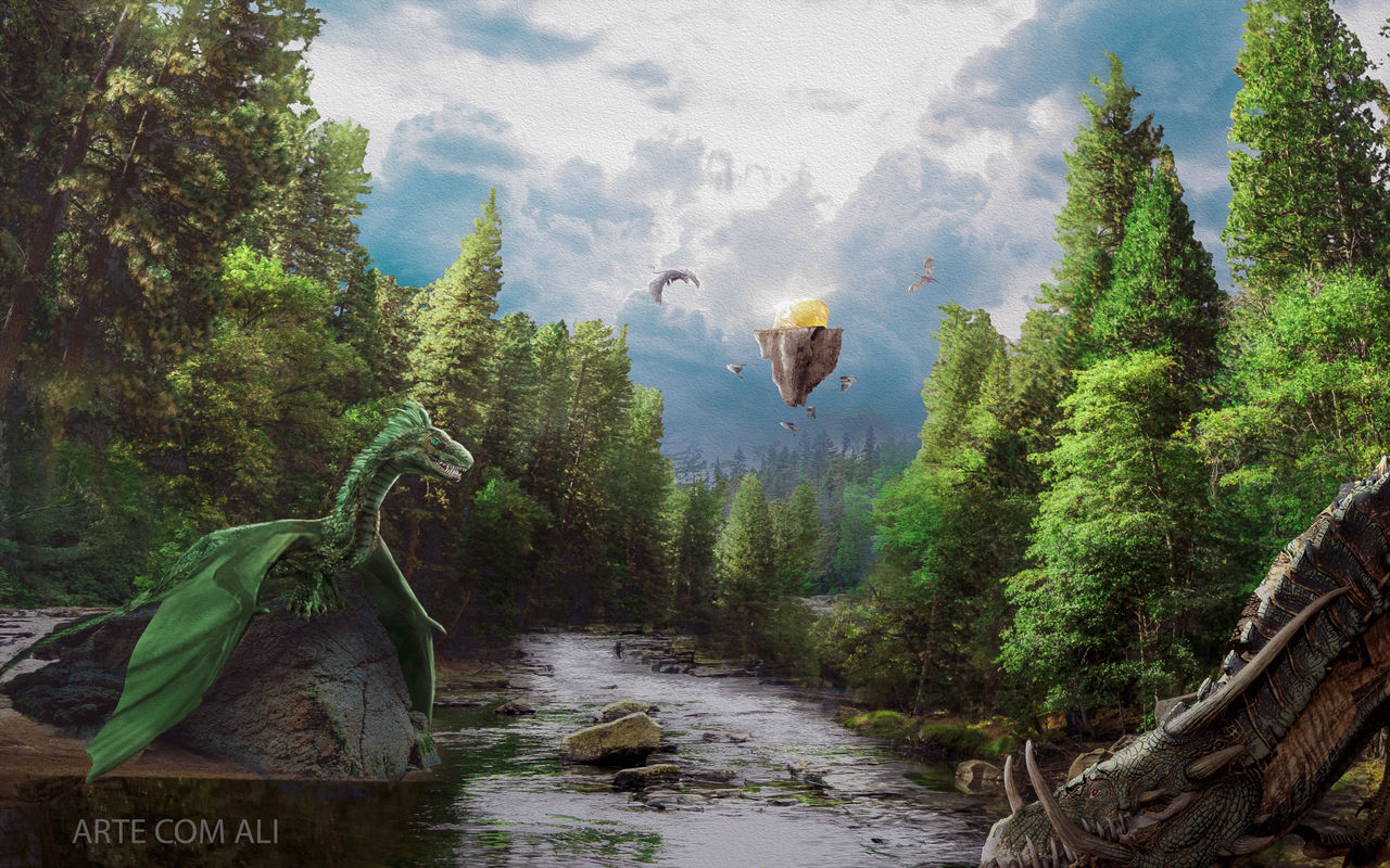 Magic Stones Deviantart Dragons and the magic stone by artecomali on DeviantArt