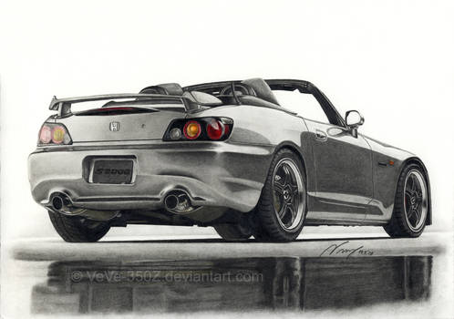 Honda S2000 drawn