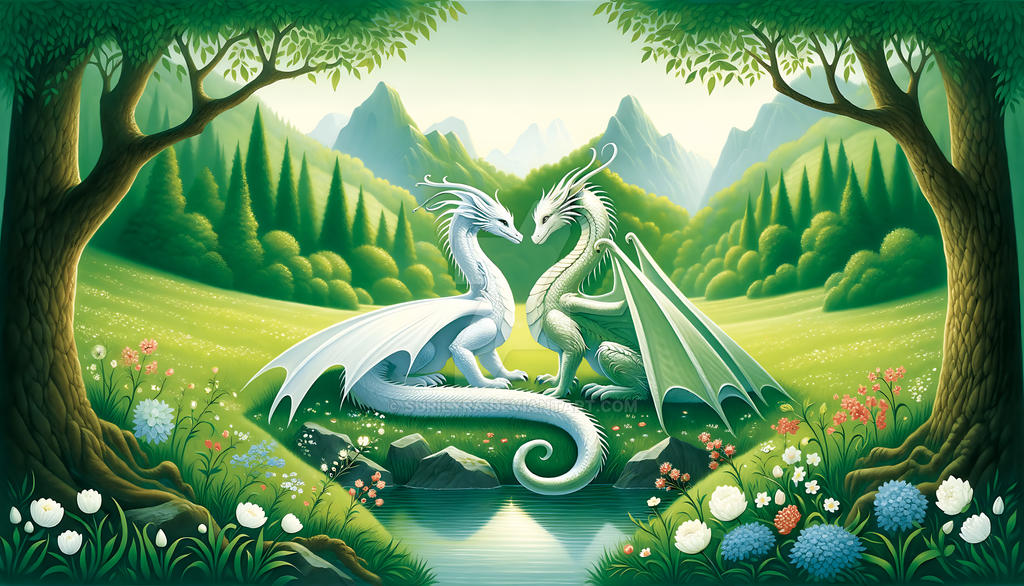 Spring Dragons in Love by SuriLyra on DeviantArt