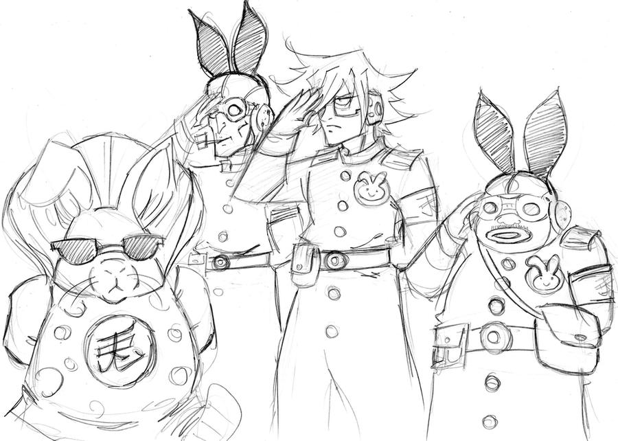Mobster Rabbit Shiro the Rabbit Mobster doodle by Mailus on DeviantArt