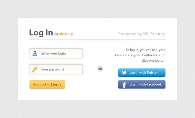 Simple Layout Login Component Simple design login form by Grafpedia on DeviantArt