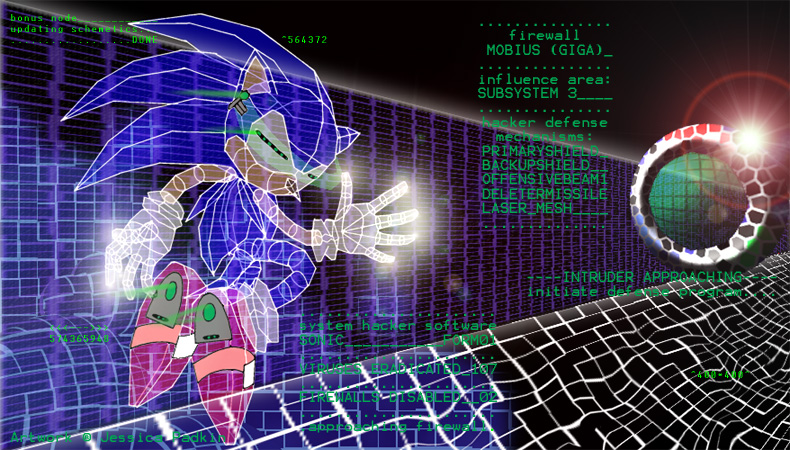 Sonic the Hedgehog in Rez