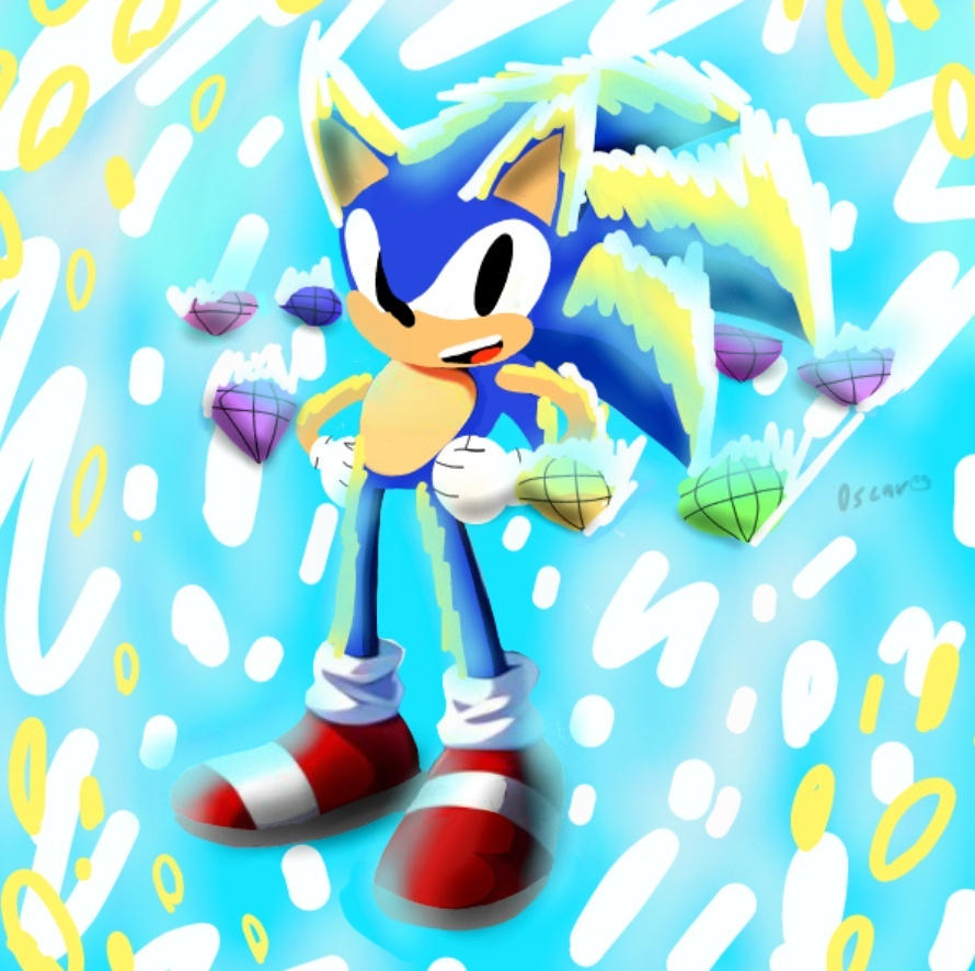The Super Sonic Form 1/2 by Oscartravelsspace on DeviantArt