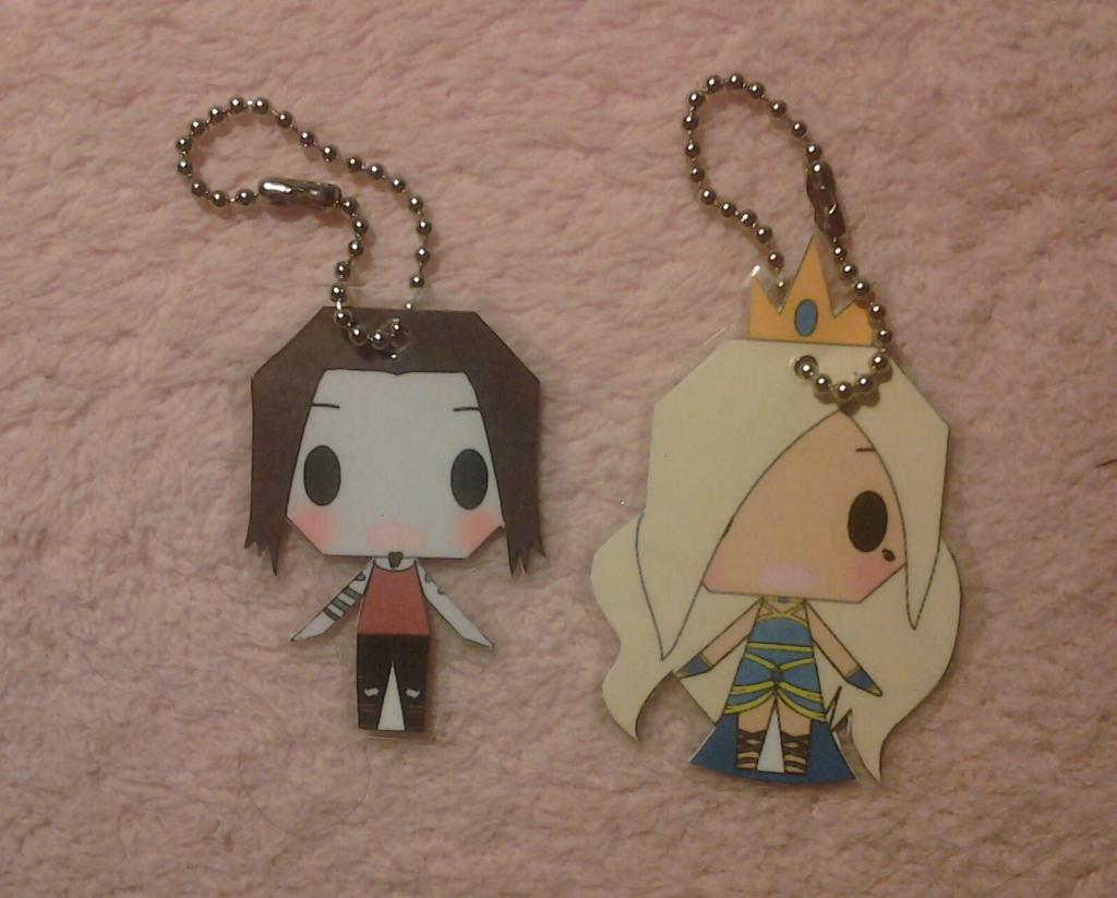 Rick and Sandra key chains~