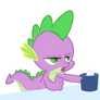 Spike at the Donut Shop