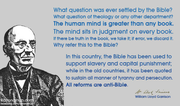 William Lloyd Garrison on the Bible..