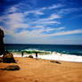 Surfers at Lover's Beach