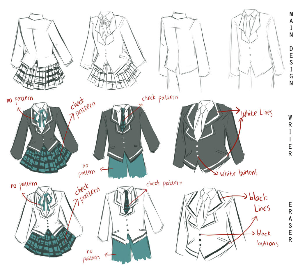 Sas Uniform Deviantart SA: Uniform Design by haru890 on DeviantArt