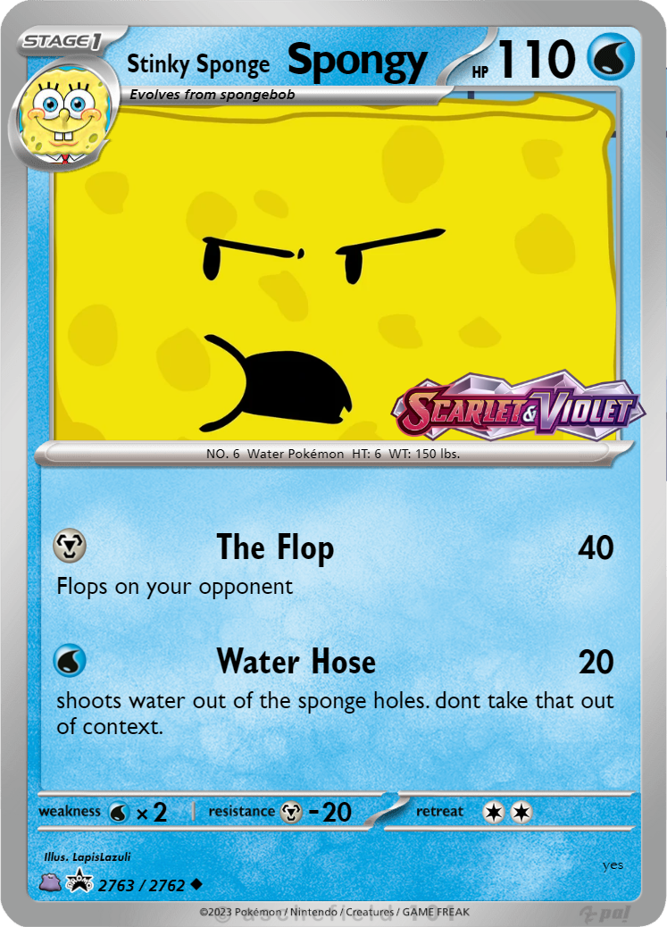 spongebob pokemon cards Topps 2009 Premier Edition Booster Pack Wenzel TCG Perfect for adding a splash of fun to your collection! Violent, violent spongebob