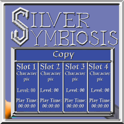 Silver Symbiosis title screen Copy menu mock-u by C-Hillman