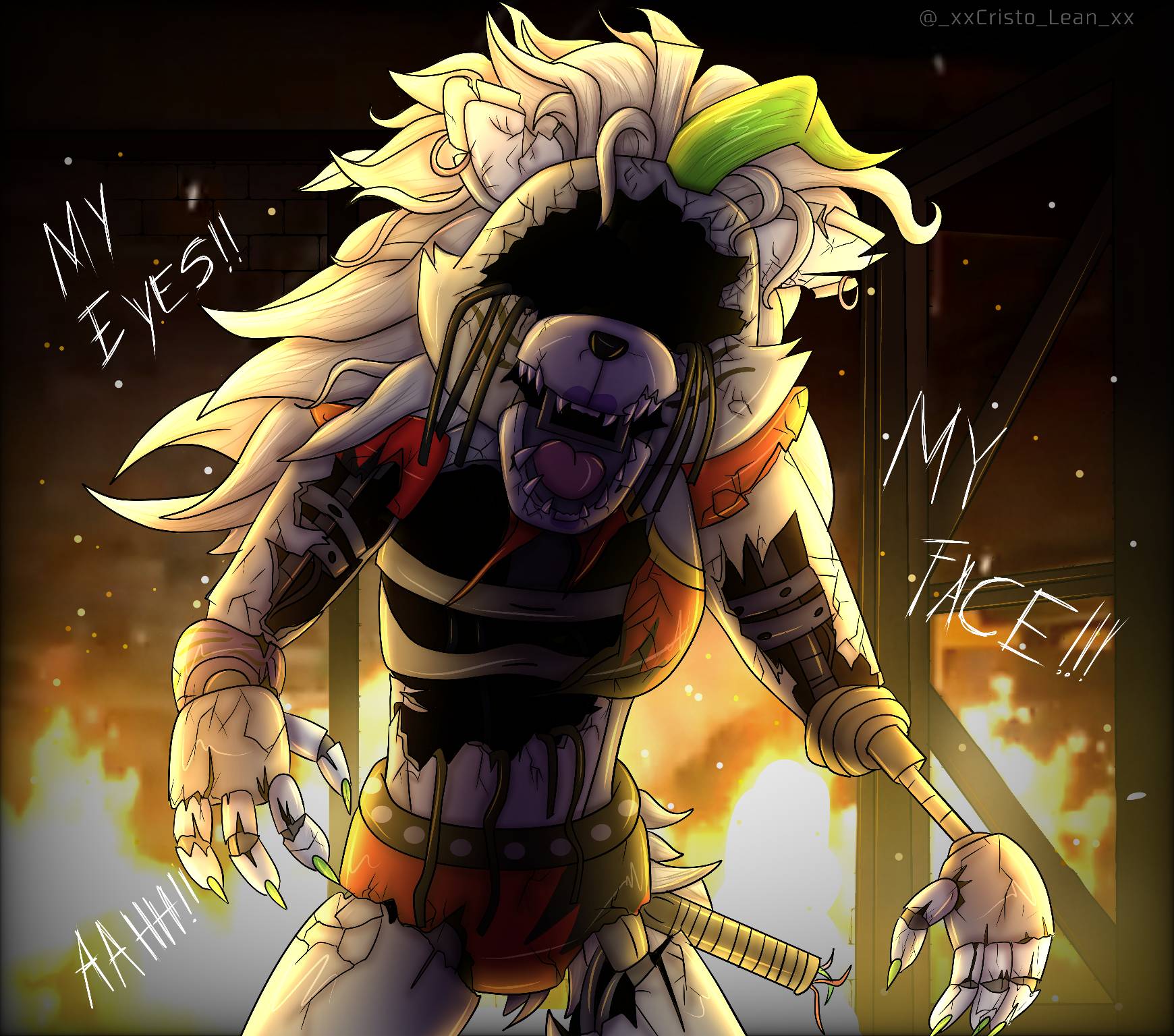 destroyed Roxanne wolf by CristoLean123 on DeviantArt