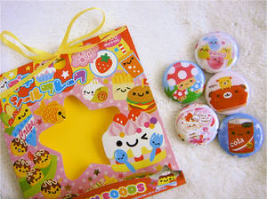 Kawaii Food Pinback Button Set