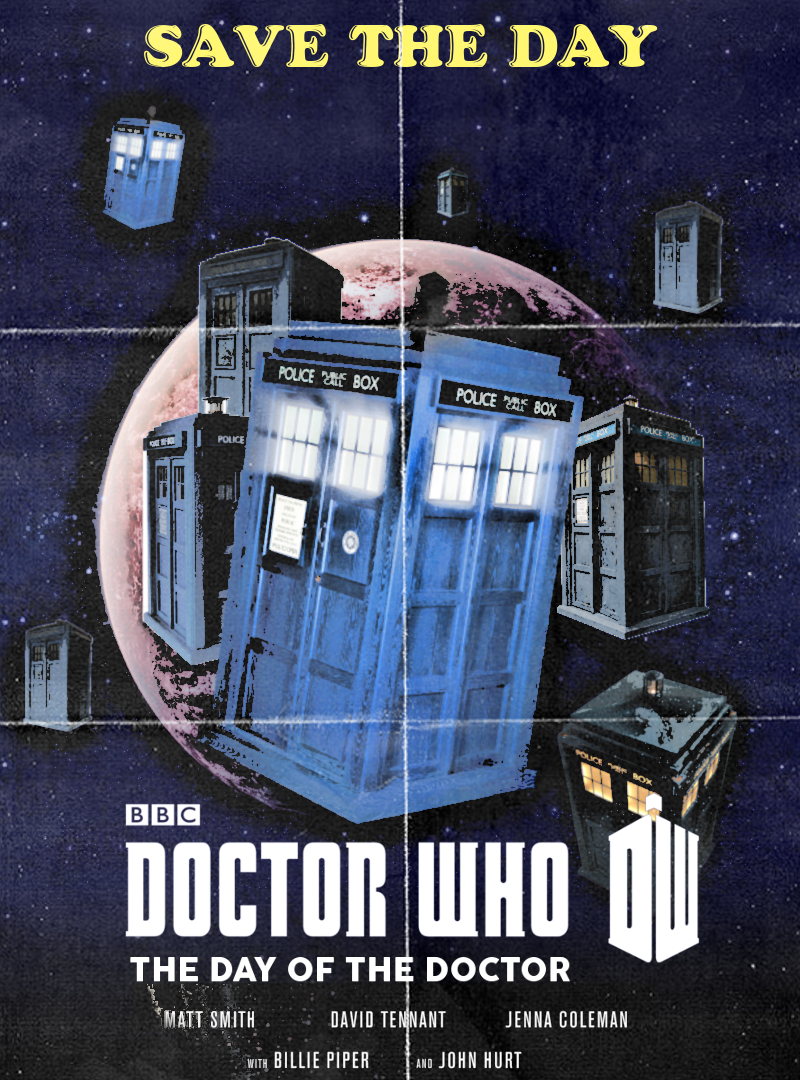 The Day Of The Doctor (Vintage Poster)