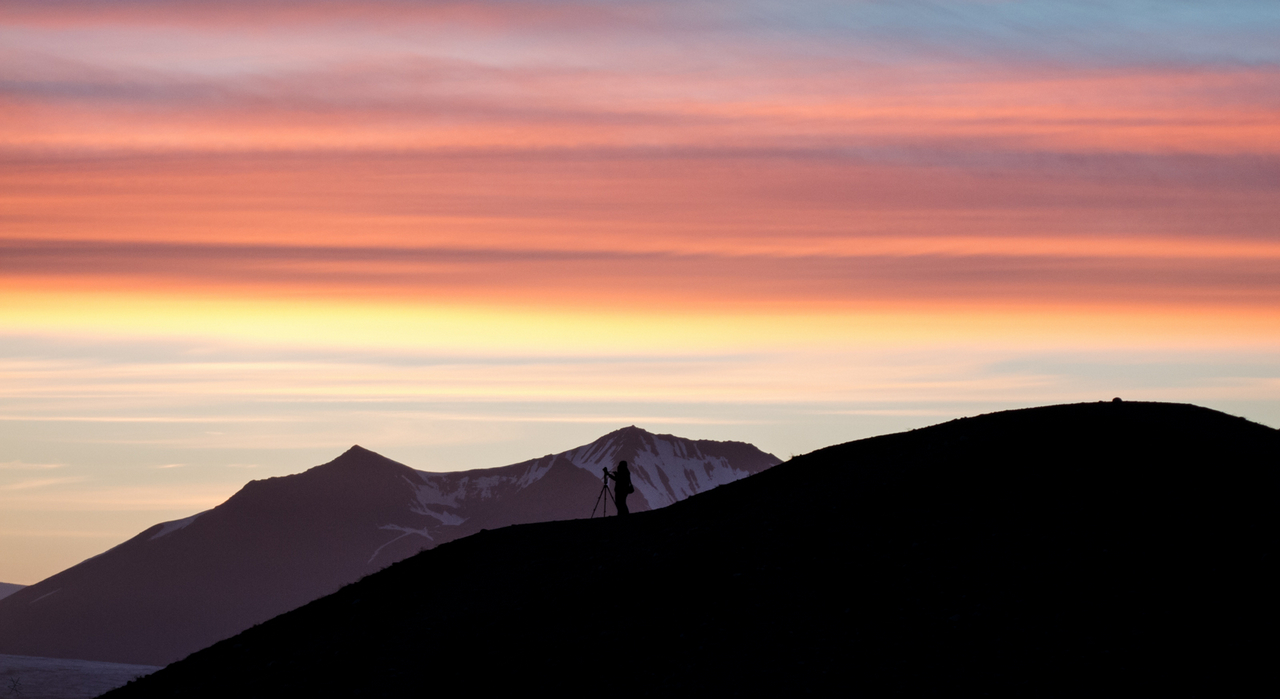 After midnight in Iceland