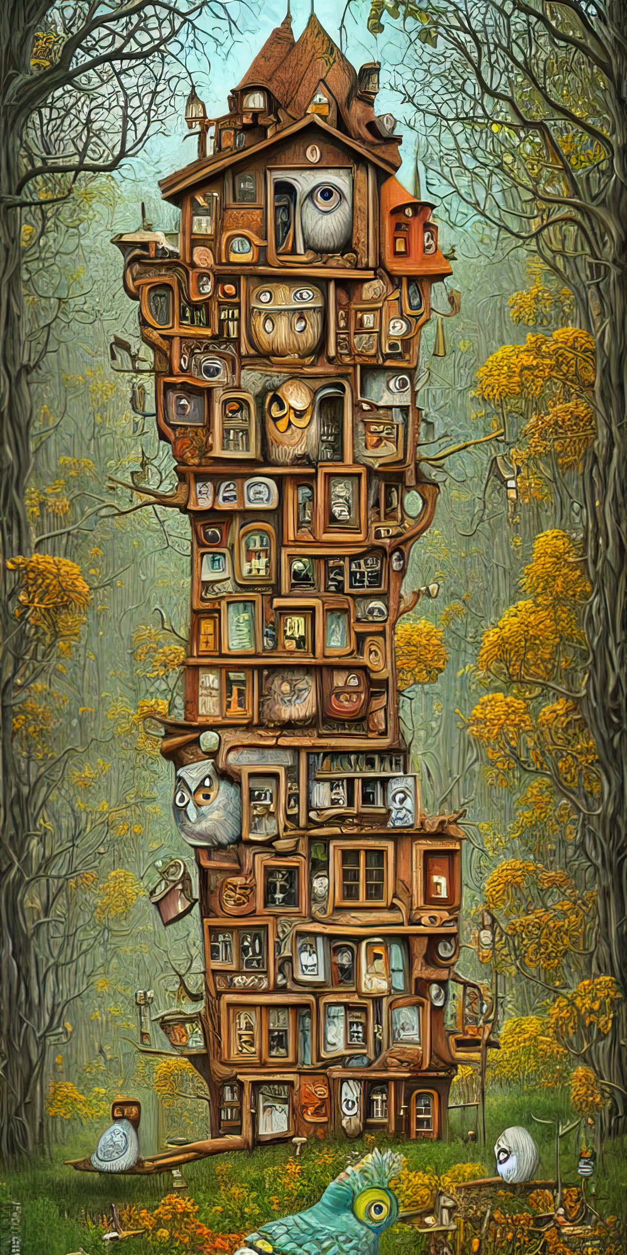 Whimsy Type Town Whimsical towns series by artificialillusions on DeviantArt