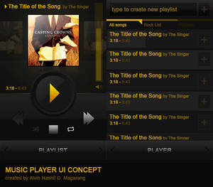 Music Player UI Concept