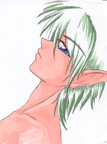 elf boy marker colored