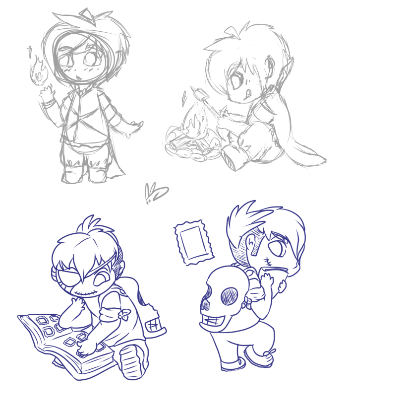 Chibi Character concepts by Rakkunkun on DeviantArt